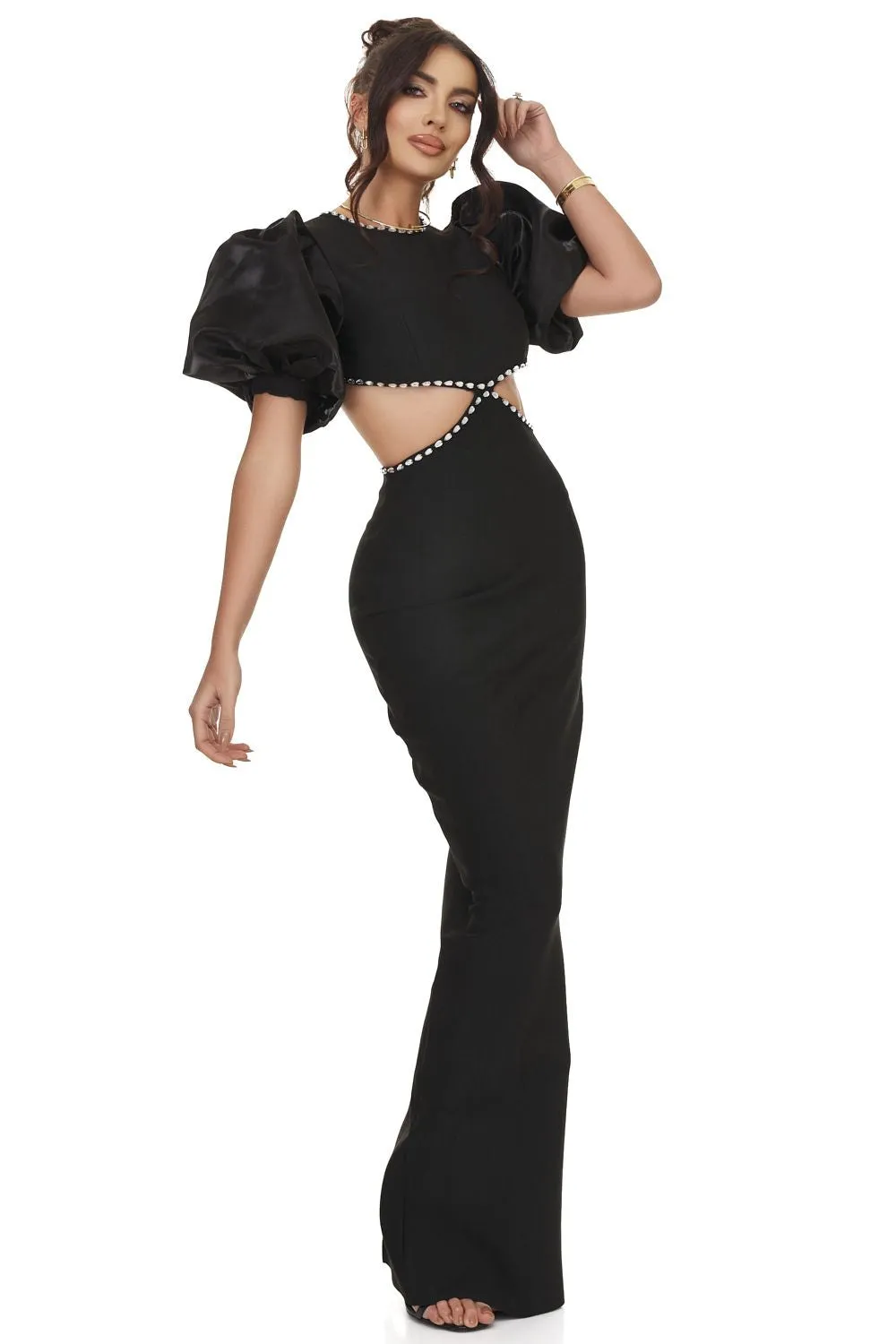 Rochie dama midi eleganta neagra Erisay Bogas sold by bogas product image thumbnail 5