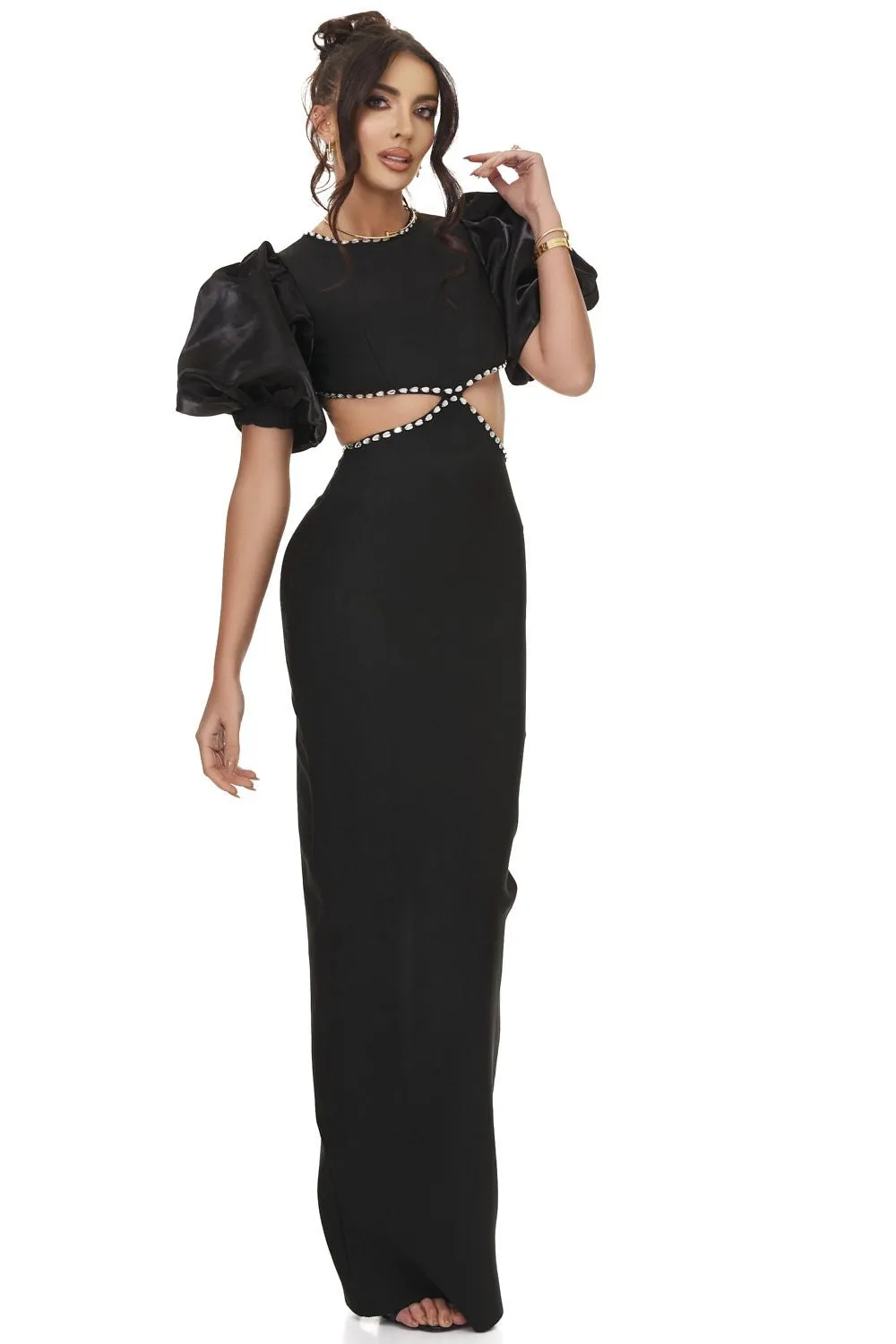 Rochie dama midi eleganta neagra Erisay Bogas sold by bogas product image thumbnail 4