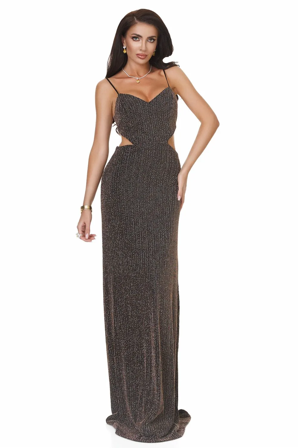 Rochie dama lunga auriu Jalyn Bogas sold by bogas product image thumbnail 5