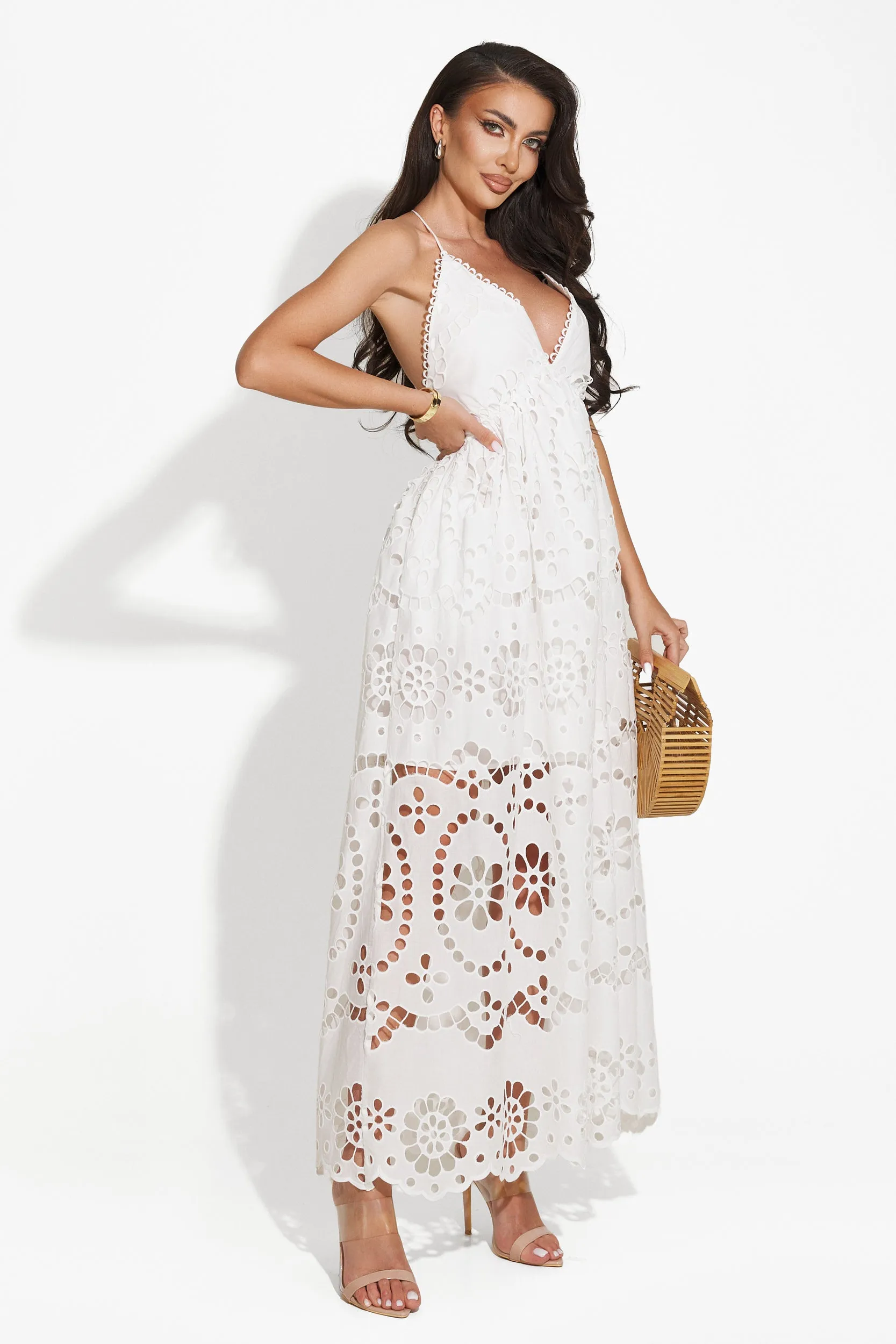 Rochie dama lunga alba Ligia Bogas sold by bogas product image thumbnail 4