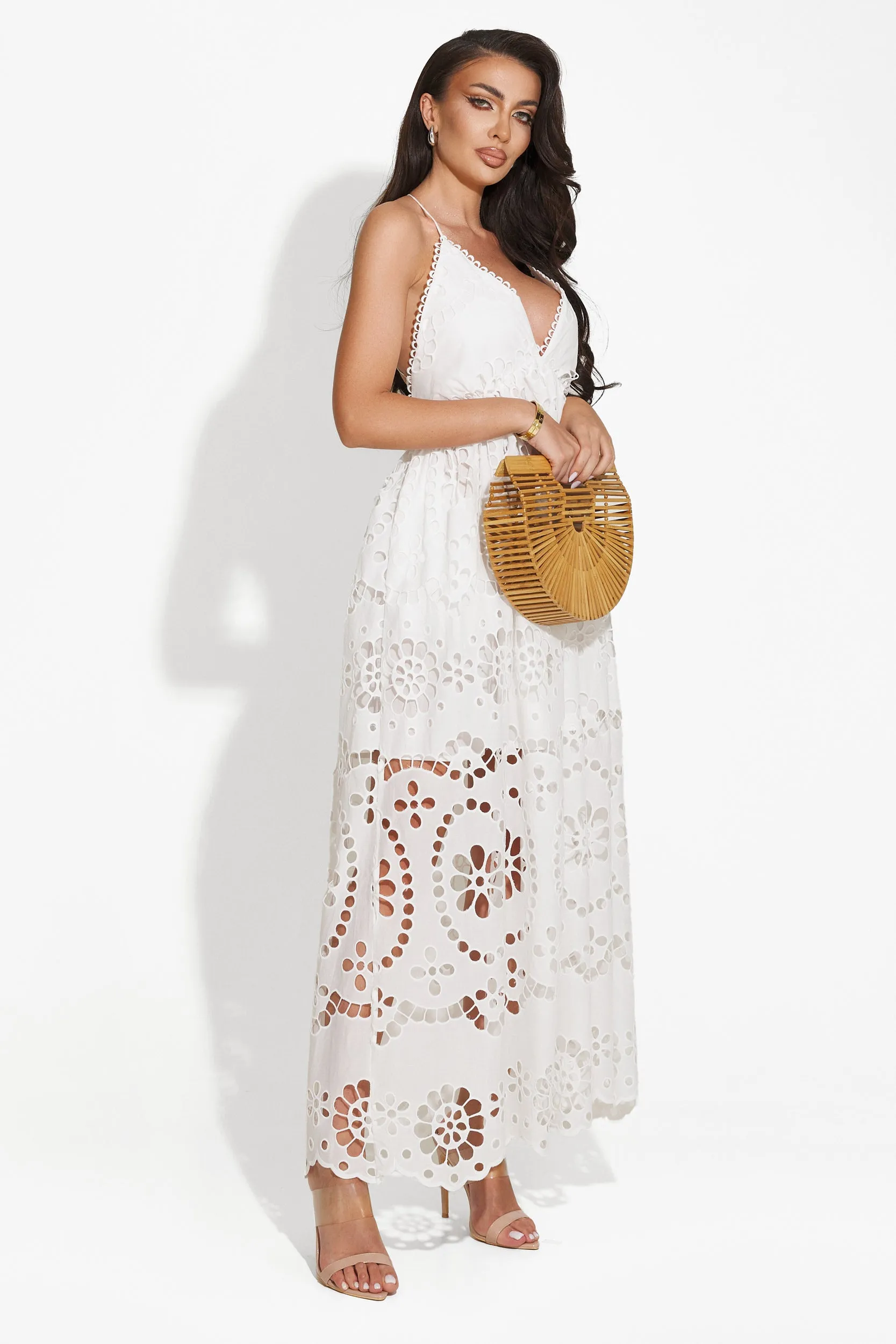 Rochie dama lunga alba Ligia Bogas sold by bogas product image thumbnail 3