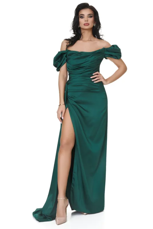Rochie dama lunga verde Serminisia Bogas sold by bogas