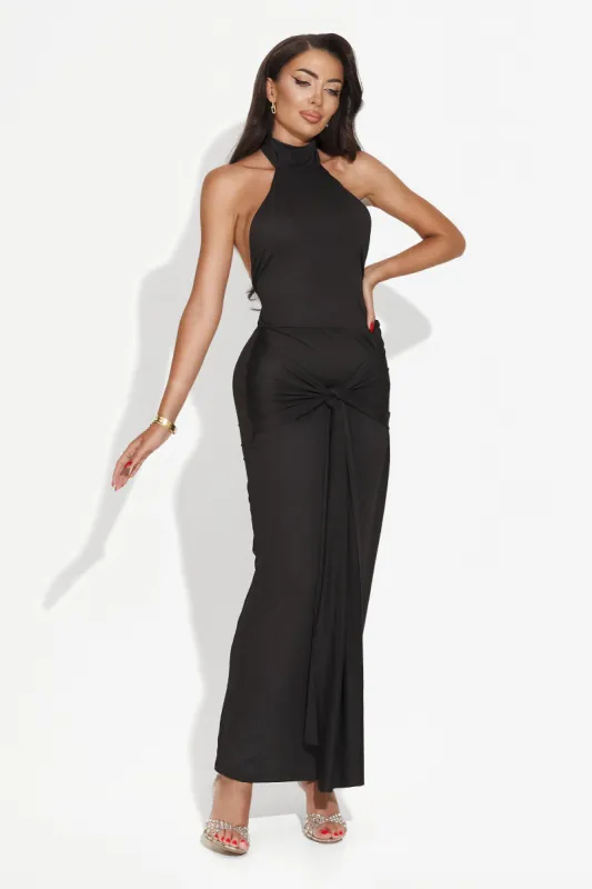 Rochie dama lunga neagra Merima Bogas sold by bogas