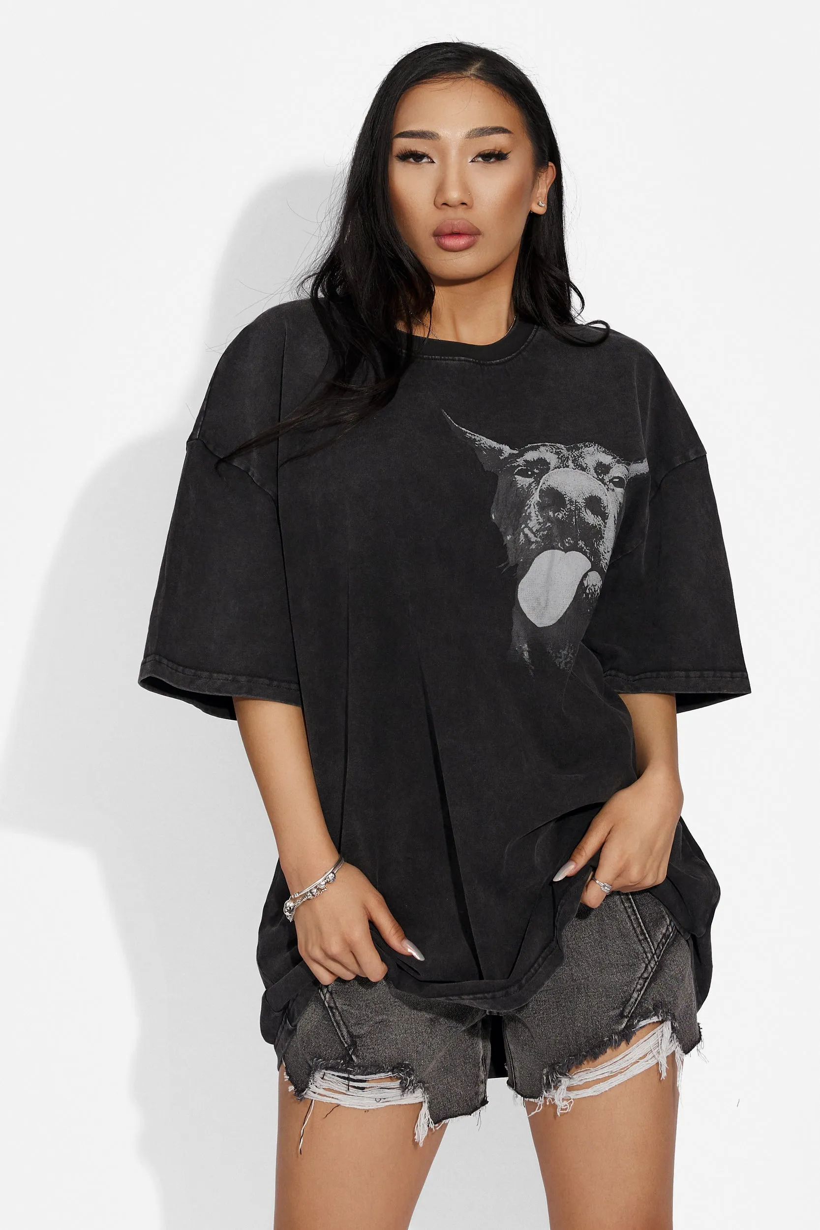 Tricou dama casual negru Shery Bogas sold by bogas