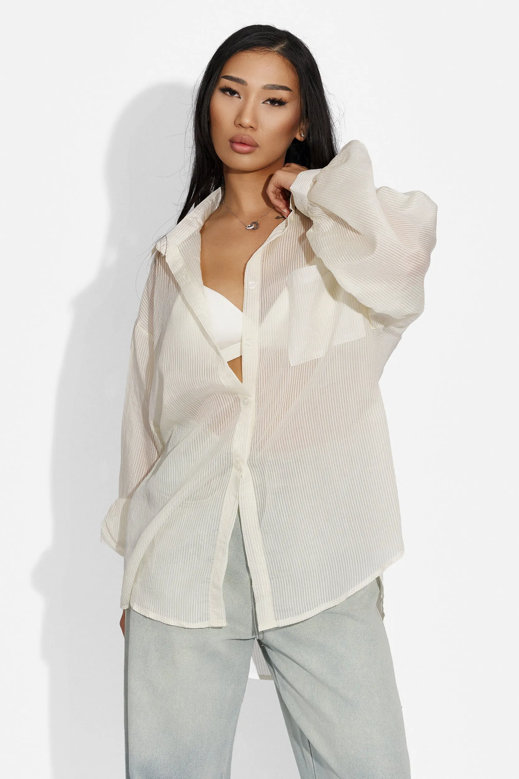 Camasa dama eleganta alba Valety Bogas sold by bogas