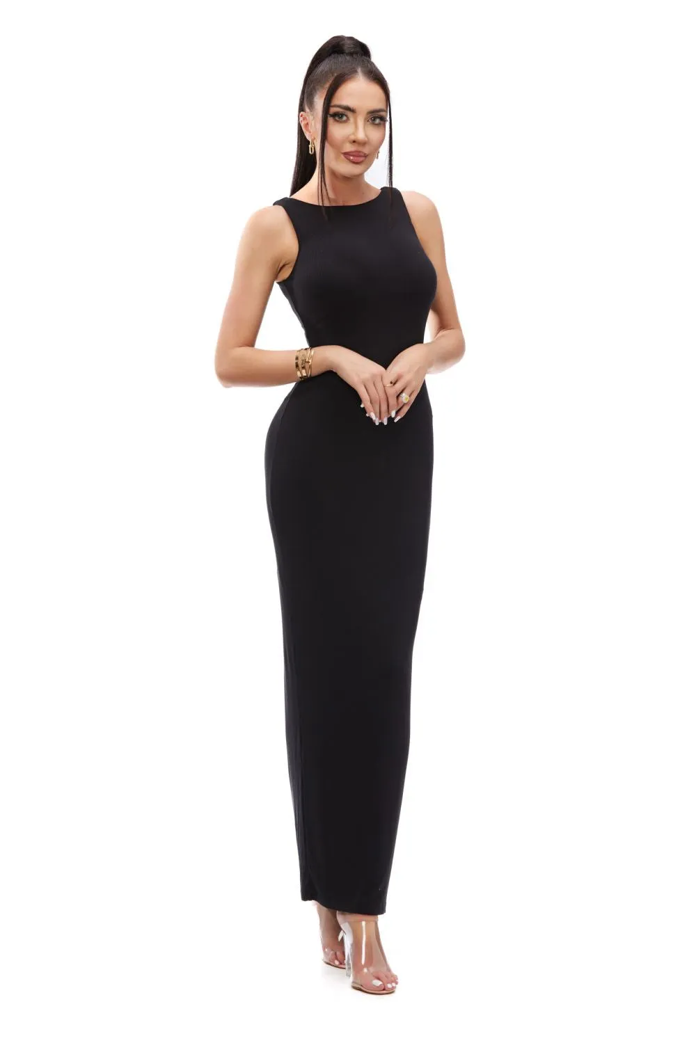 Rochie dama lunga modelatoare neagra Banjy Bogas sold by bogas product image thumbnail 2