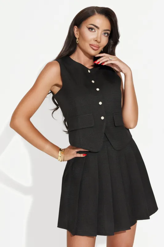 Compleu cu fusta negru Roberta Bogas sold by bogas