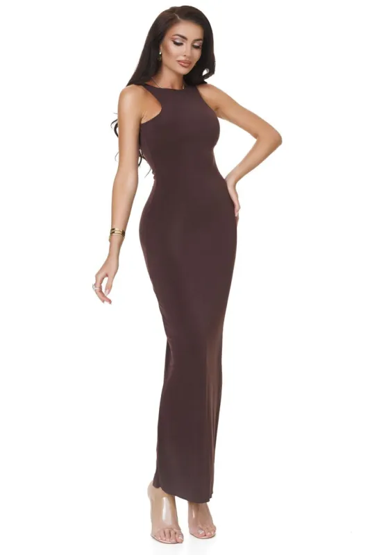 Rochie dama lunga maro Prestele Bogas sold by bogas