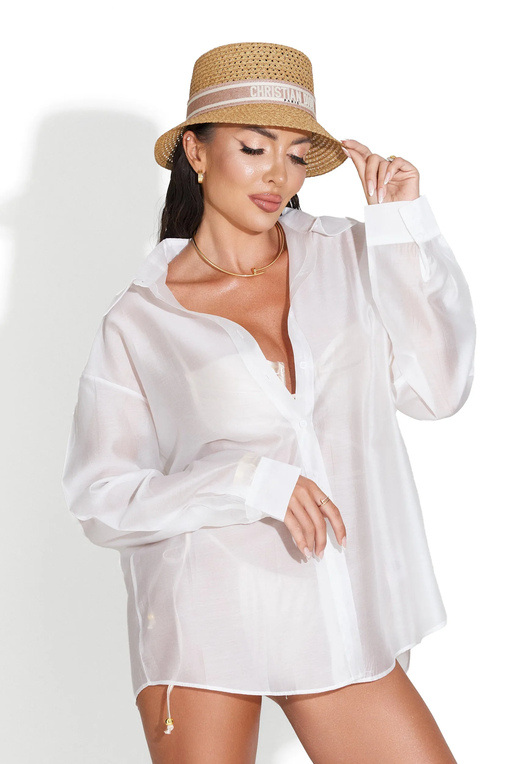 Camasa dama casual alba Ysna Bogas sold by bogas product image thumbnail 4