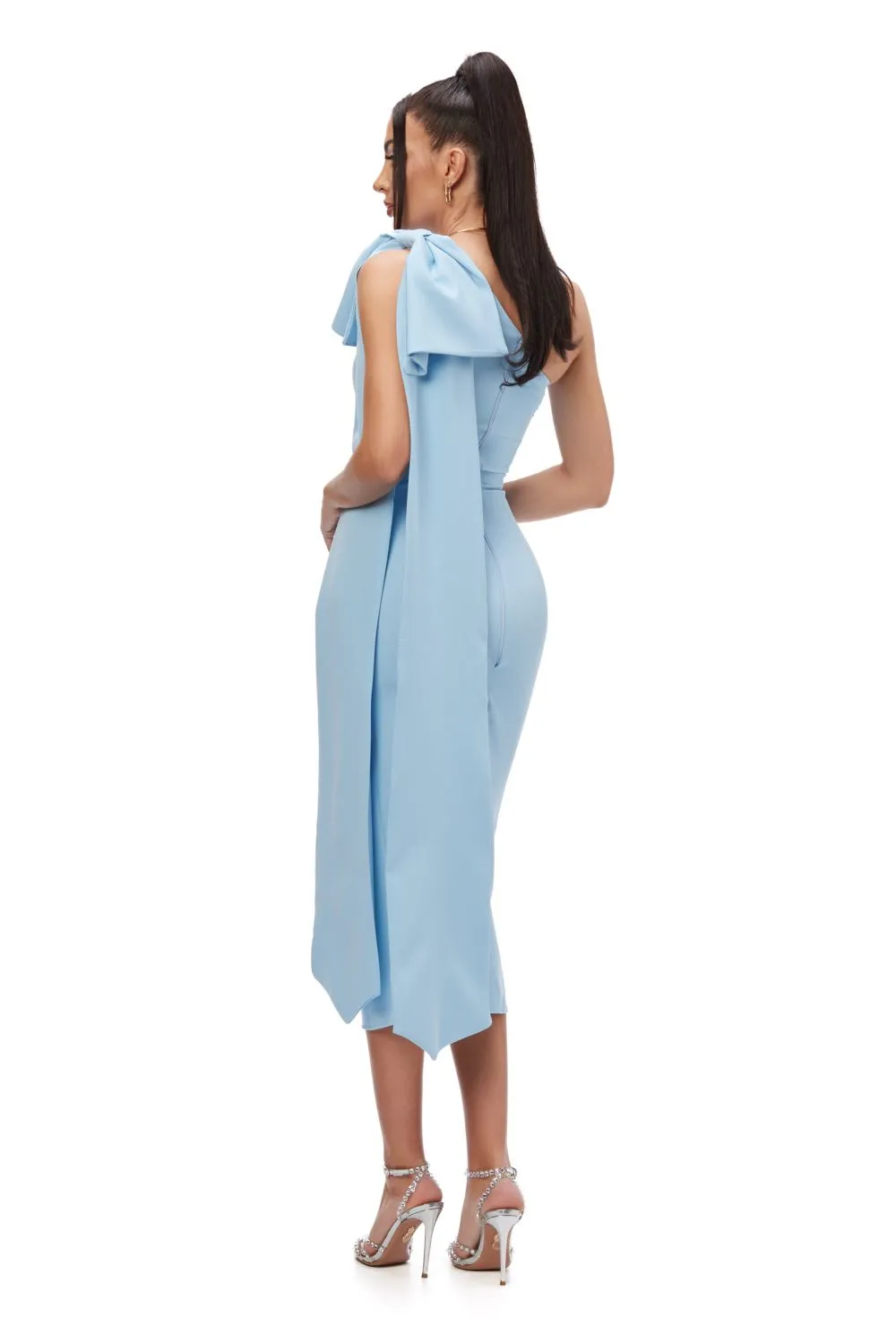 Rochie midi stofa bleu Marieke Bogas sold by bogas product image thumbnail 4