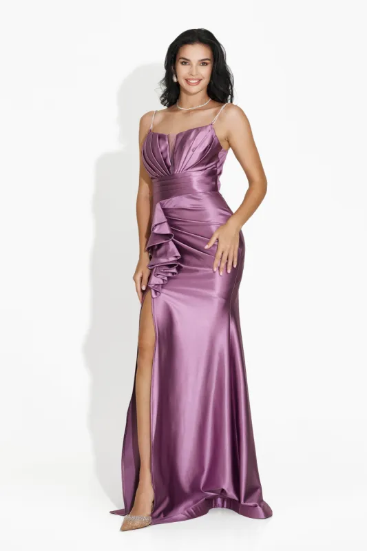 Rochie dama lunga lila Lauria Bogas sold by bogas