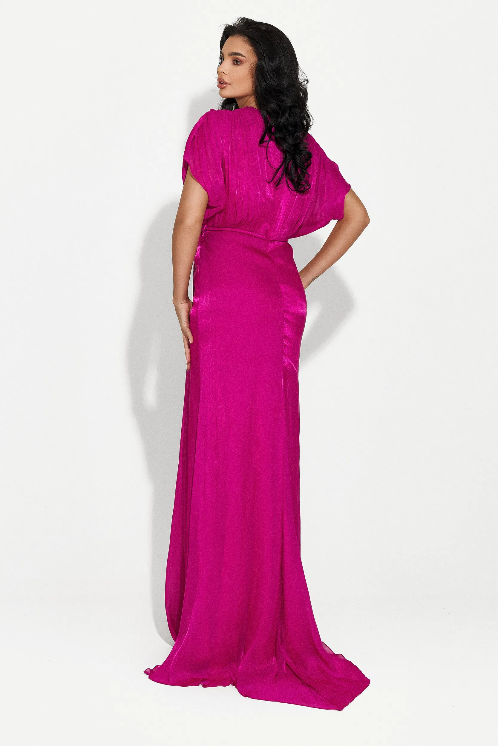 Rochie dama lunga fucsia Safira Bogas sold by bogas product image thumbnail 2