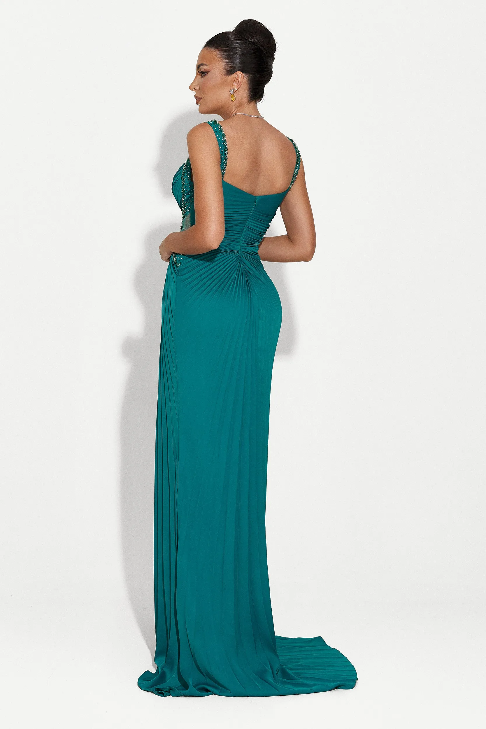 Rochie dama lunga verde Variana Bogas sold by bogas product image thumbnail 2