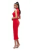 Rochie dama midi rosie Priority Bogas sold by bogas