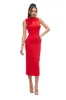 Rochie dama midi rosie Priority Bogas sold by bogas