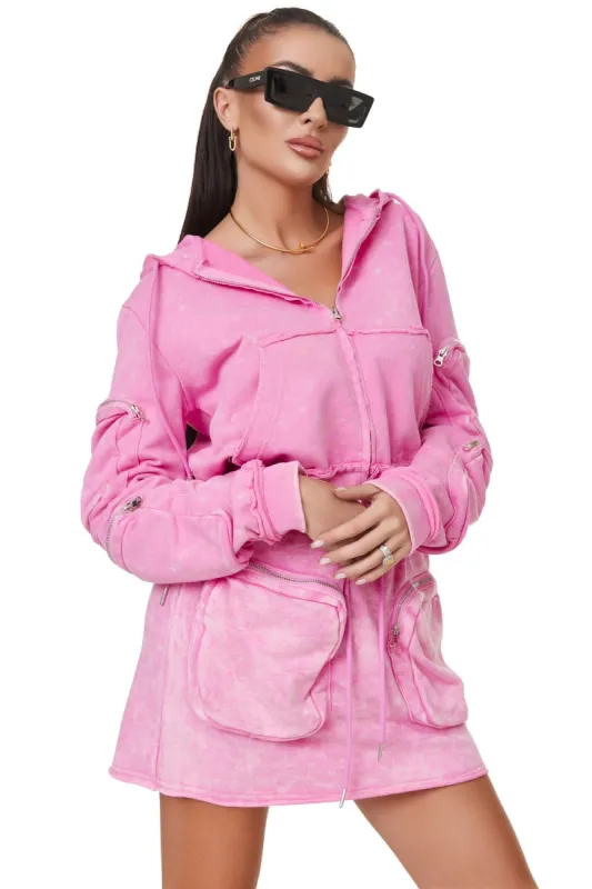 Compleu dama casual roz Remes Bogas sold by bogas