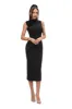 Rochie dama midi neagra Priority Bogas sold by bogas