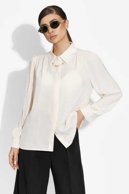 Camasa dama eleganta bej Susha Bogas sold by bogas