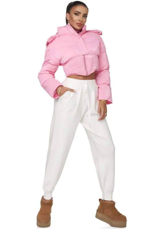 Pantaloni dama casual albi Clesia Bogas sold by bogas