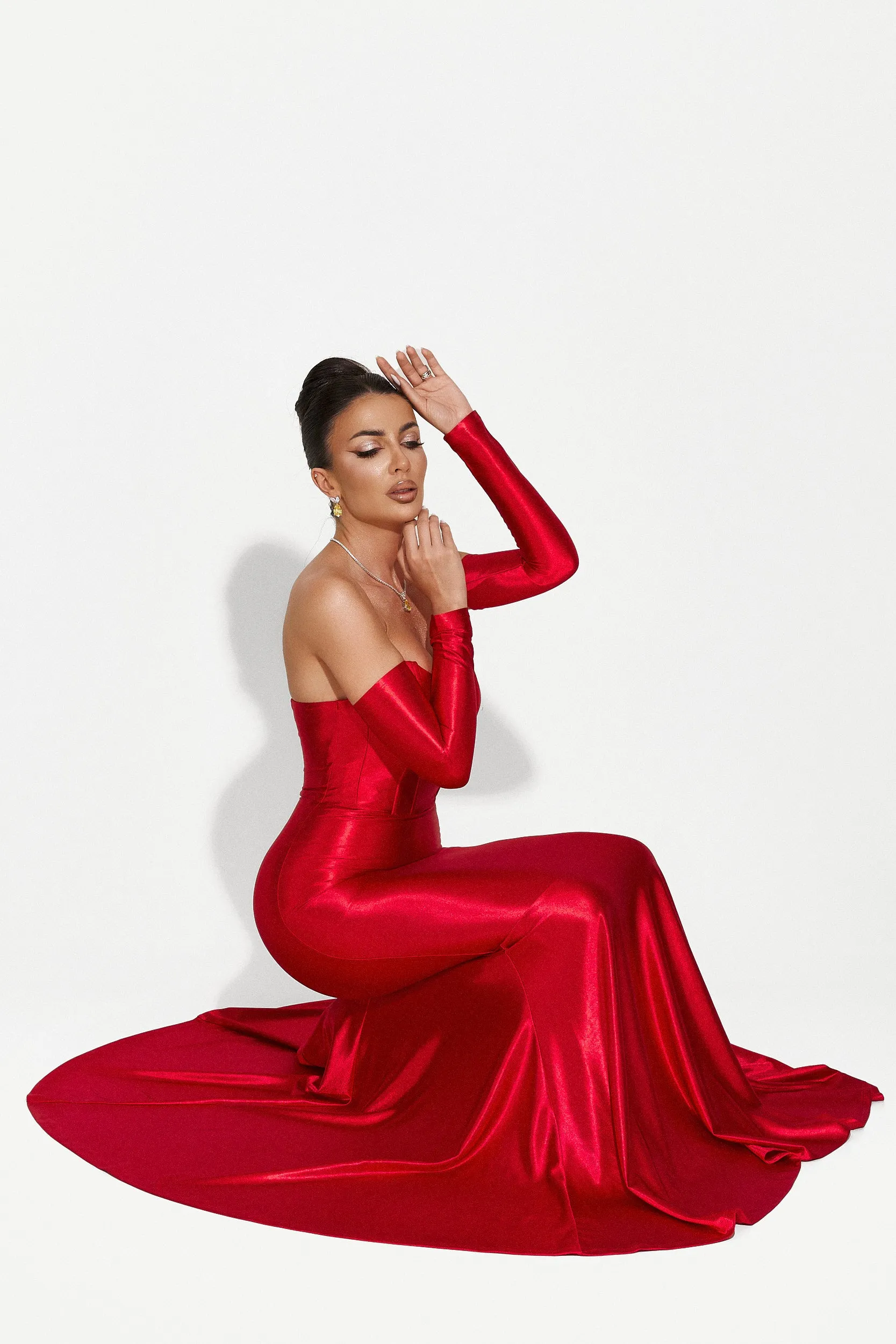 Rochie dama lunga rosie Malonia Bogas sold by bogas product image thumbnail 3