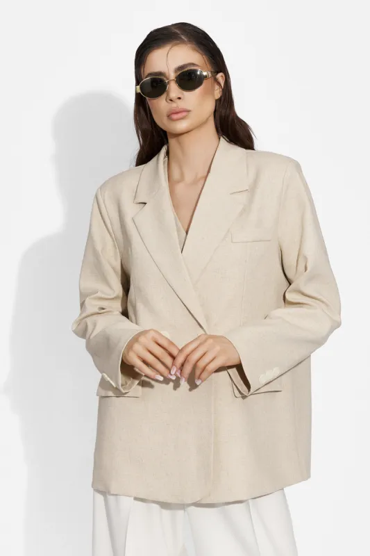 Sacou dama elegant bej Marymia Bogas sold by bogas