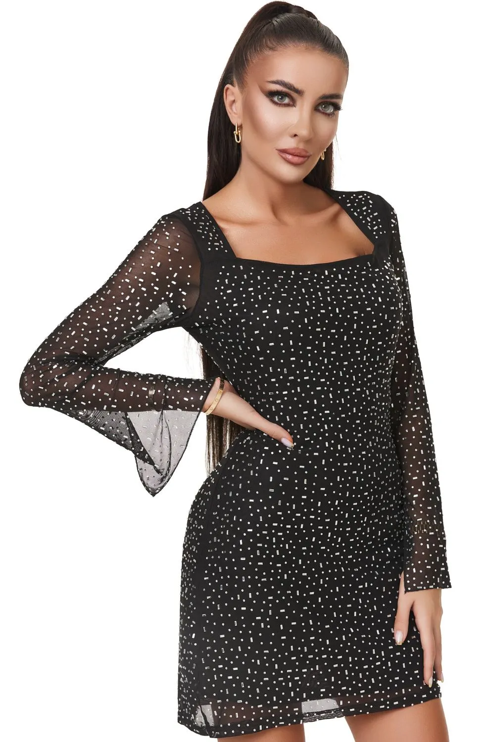 Rochie dama scurta neagra Gimely Bogas sold by bogas