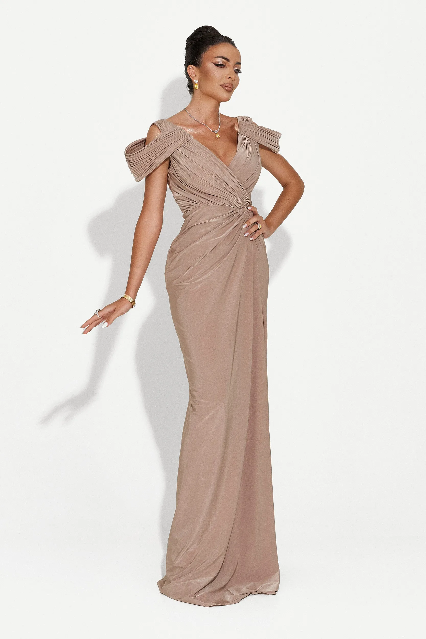 Rochie dama lunga bej Soley Bogas sold by bogas product image thumbnail 3