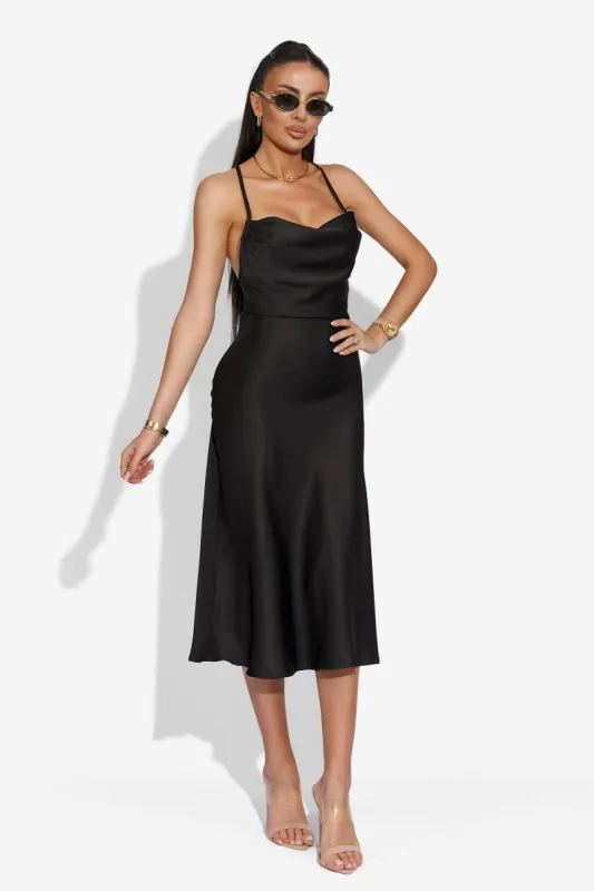 Rochie dama medie neagra Pyscina Bogas sold by bogas