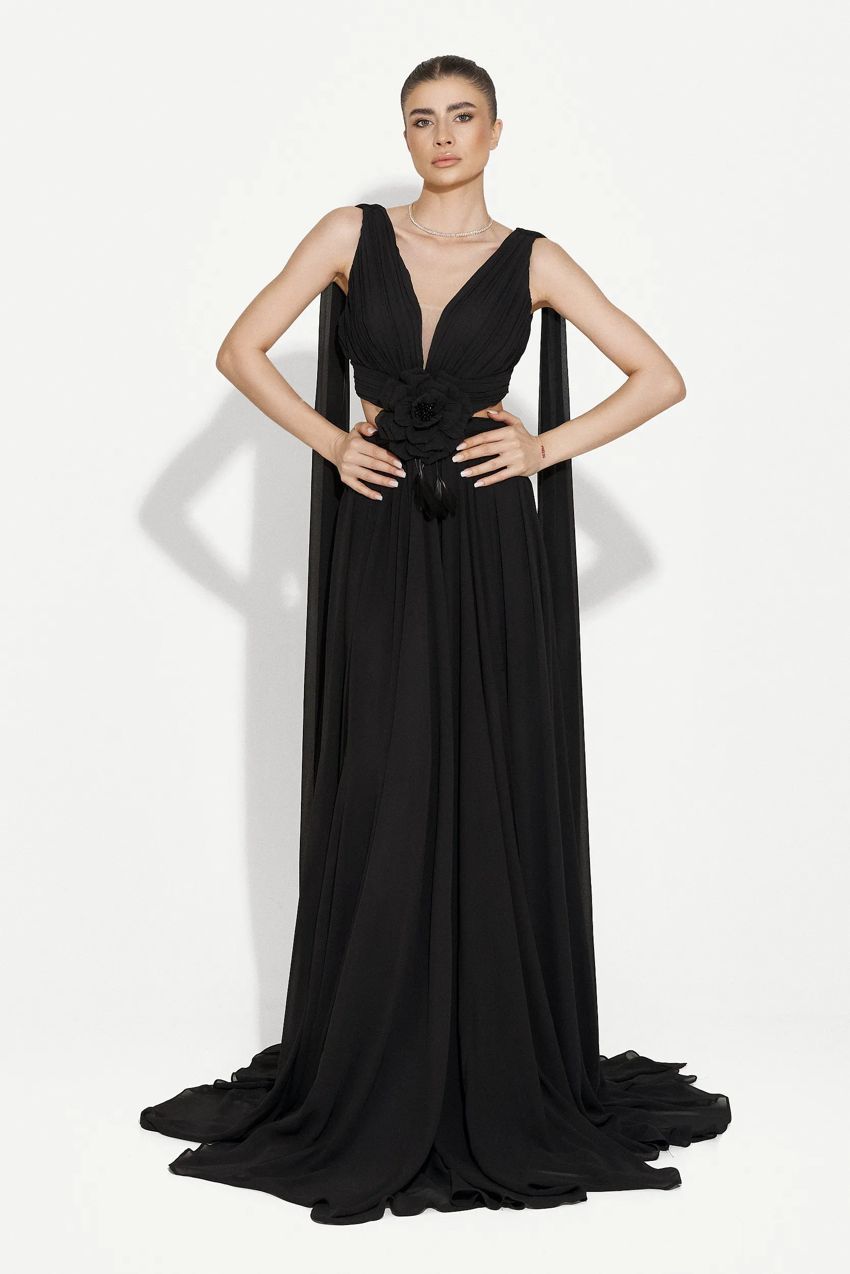 Rochie dama lunga neagra Ruba Bogas sold by bogas product image thumbnail 3