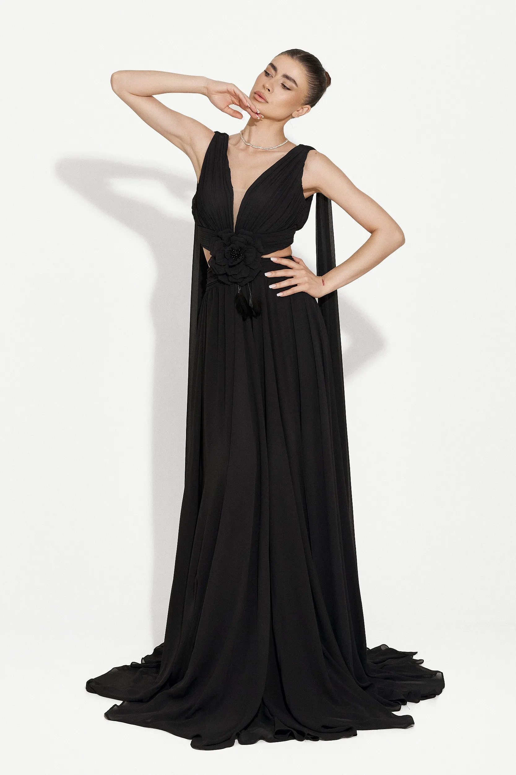 Rochie dama lunga neagra Ruba Bogas sold by bogas product image thumbnail 4