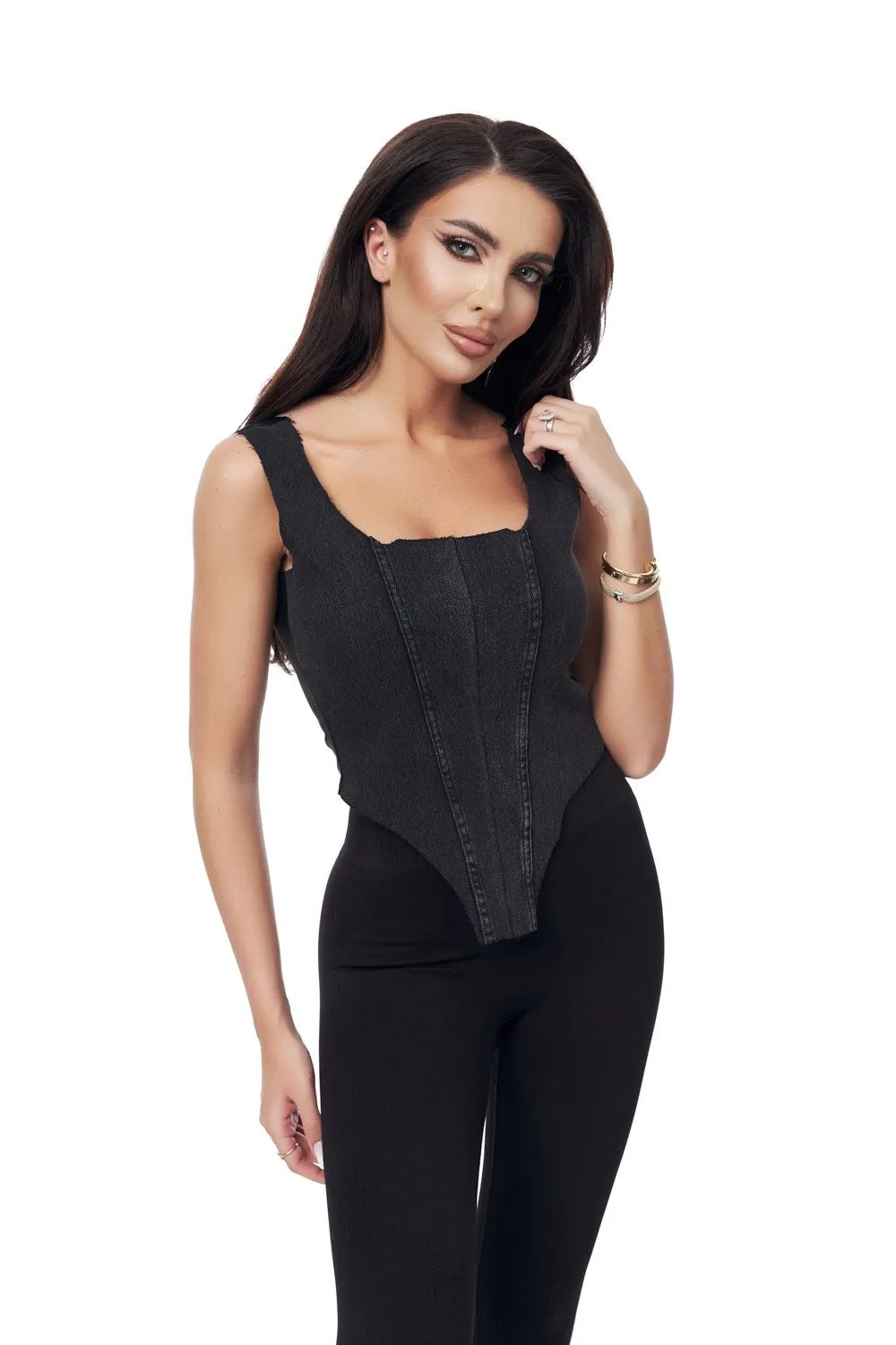 Corset dama elegant negru Maryse Bogas sold by bogas