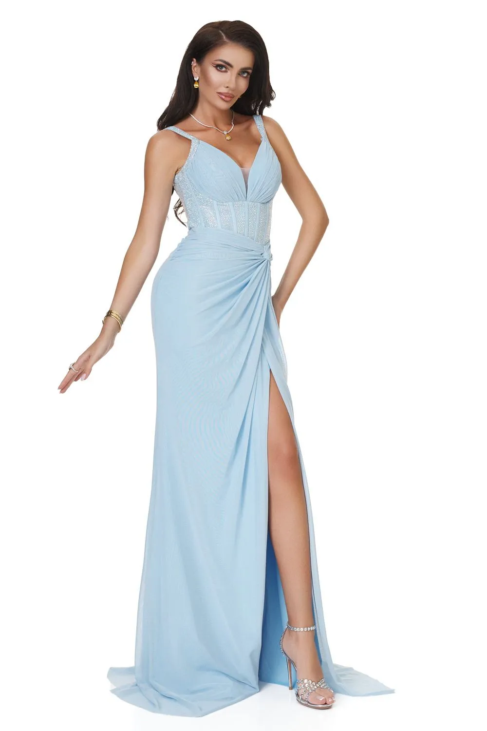 Rochie dama lunga bleu Chiliano Bogas sold by bogas product image thumbnail 4