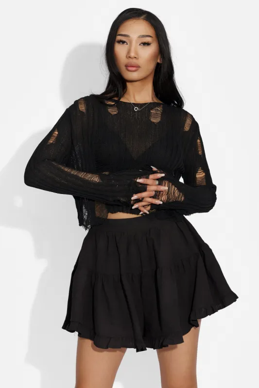 Fusta pantaloni dama neagra Cibeni Bogas sold by bogas