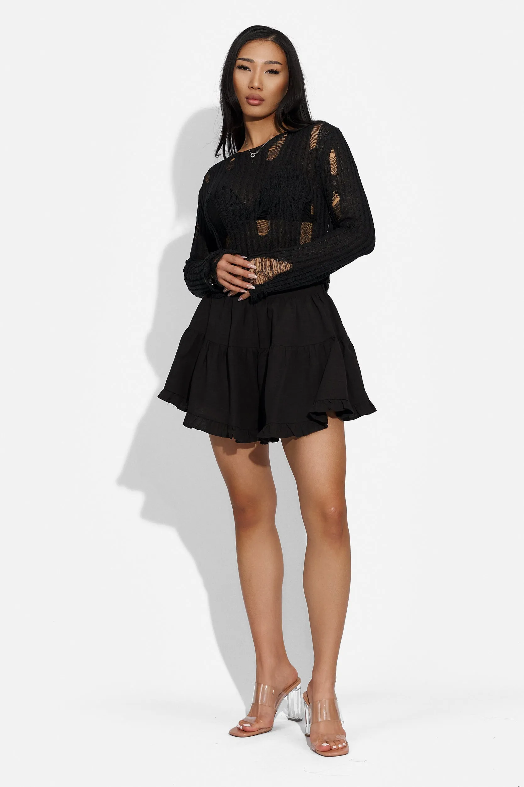 Fusta pantaloni dama neagra Cibeni Bogas sold by bogas product image thumbnail 3