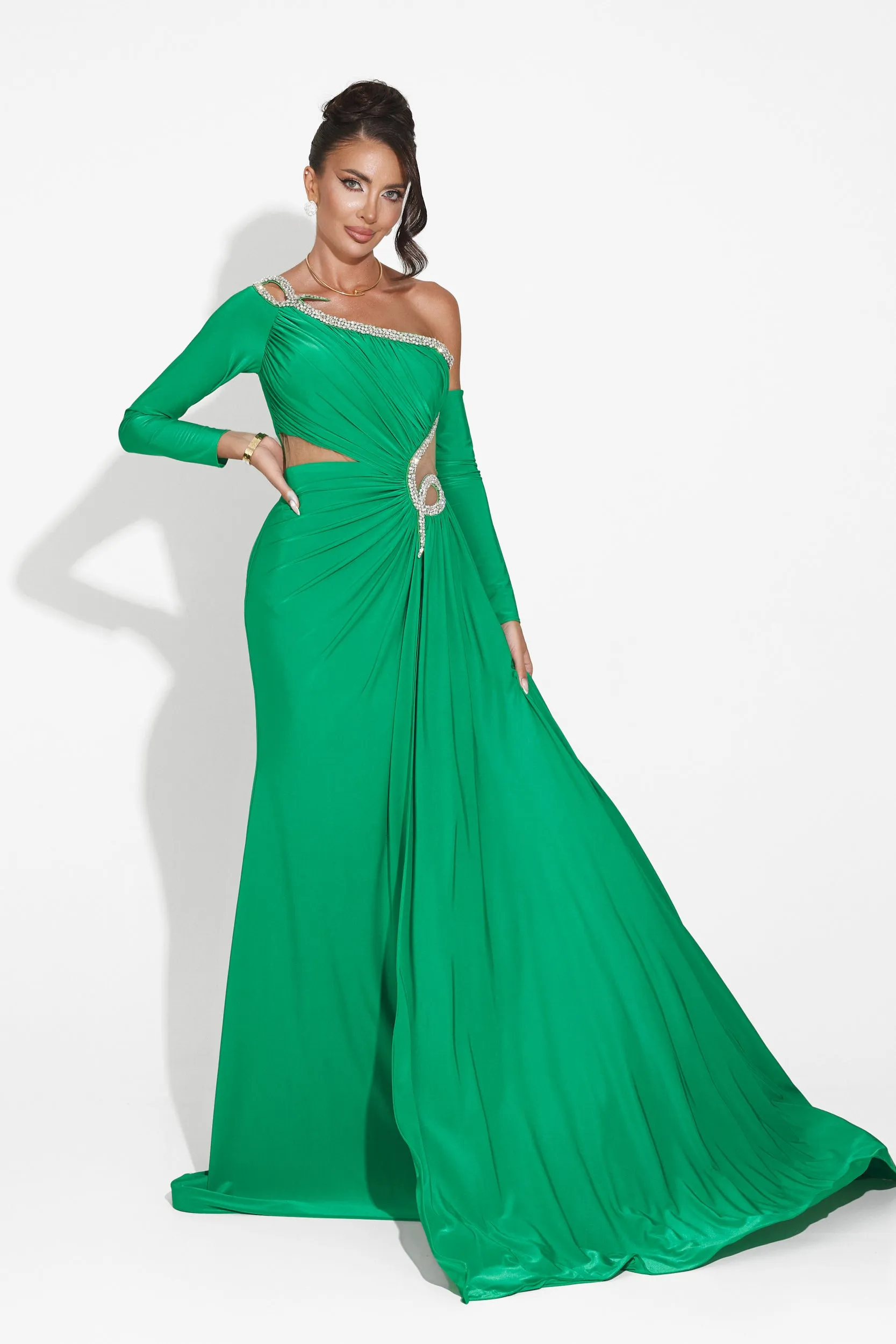 Rochie dama lunga verde Liatha Bogas sold by bogas product image thumbnail 3
