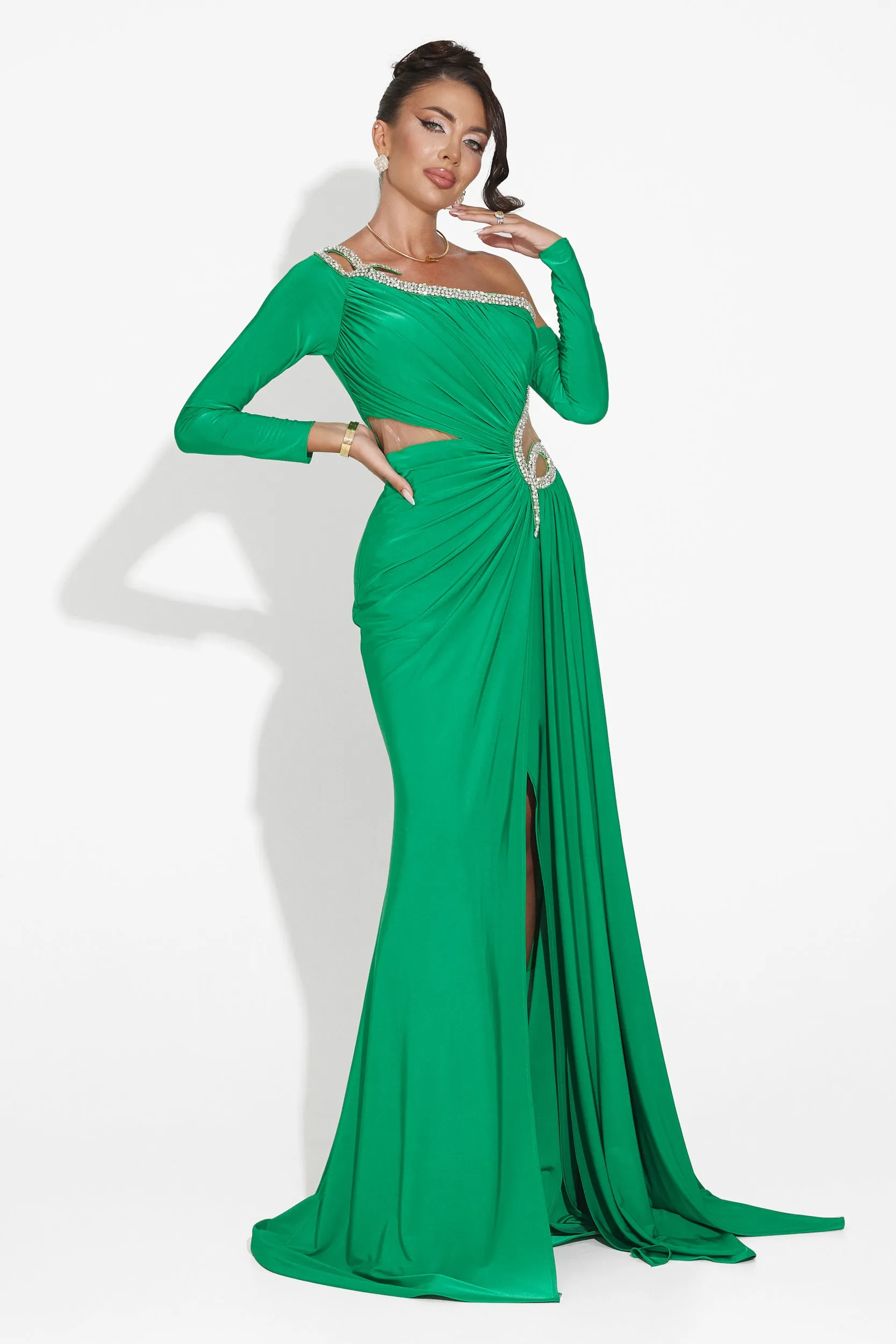 Rochie dama lunga verde Liatha Bogas sold by bogas product image thumbnail 5