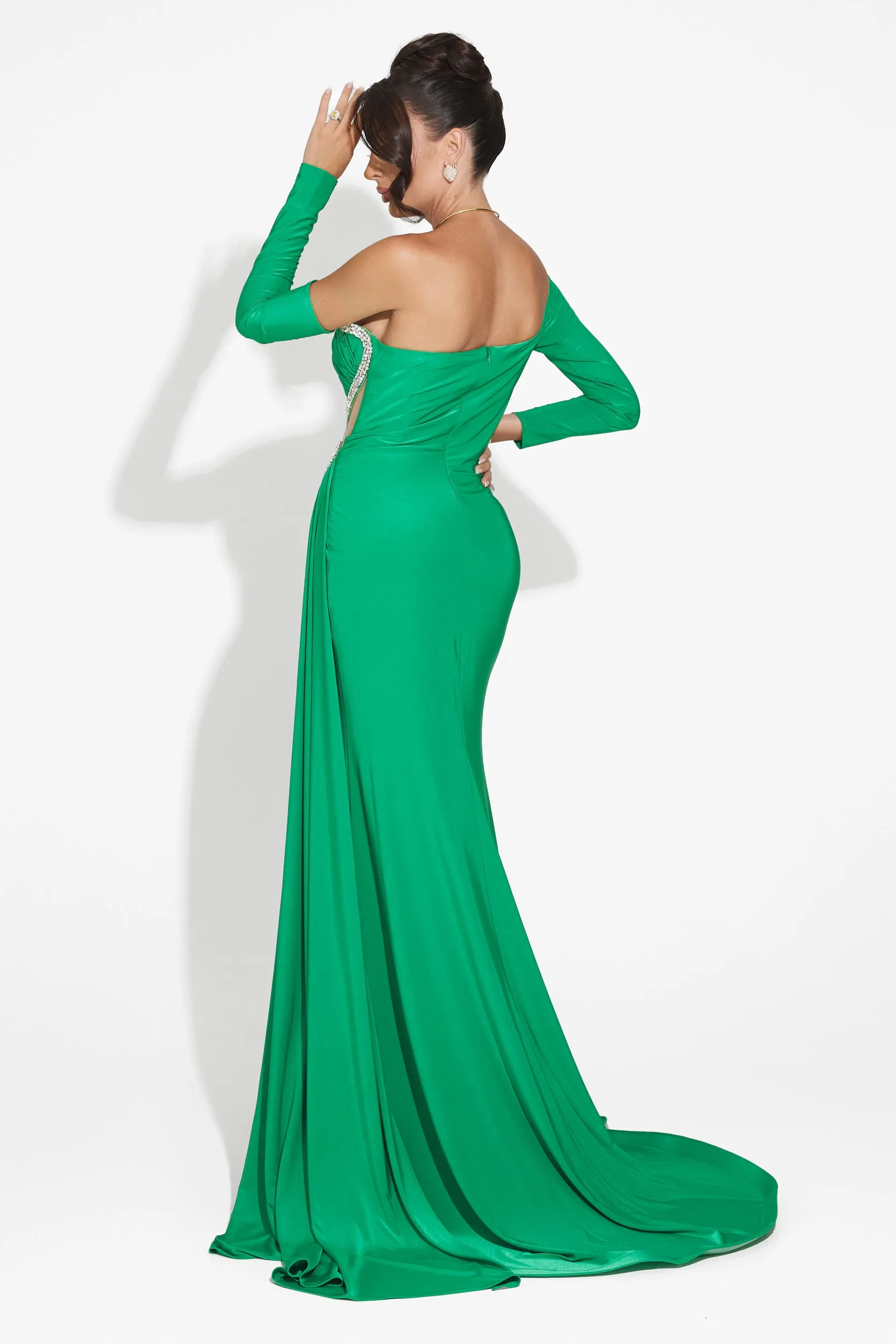 Rochie dama lunga verde Liatha Bogas sold by bogas product image thumbnail 2