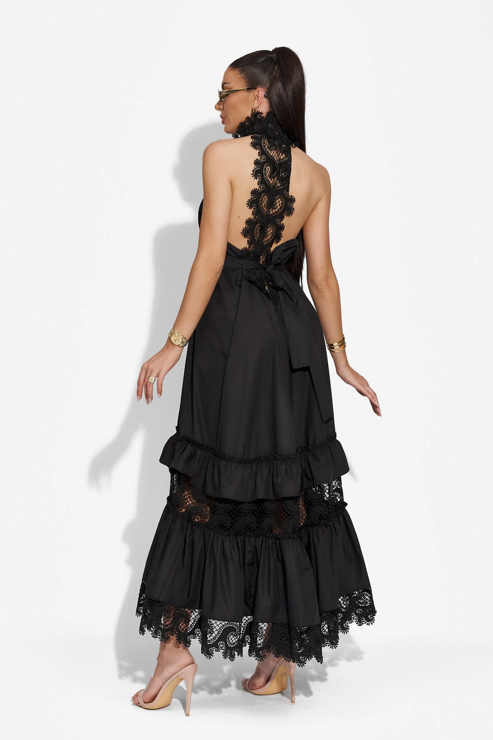 Rochie dama lunga neagra Internaty Bogas sold by bogas product image thumbnail 2