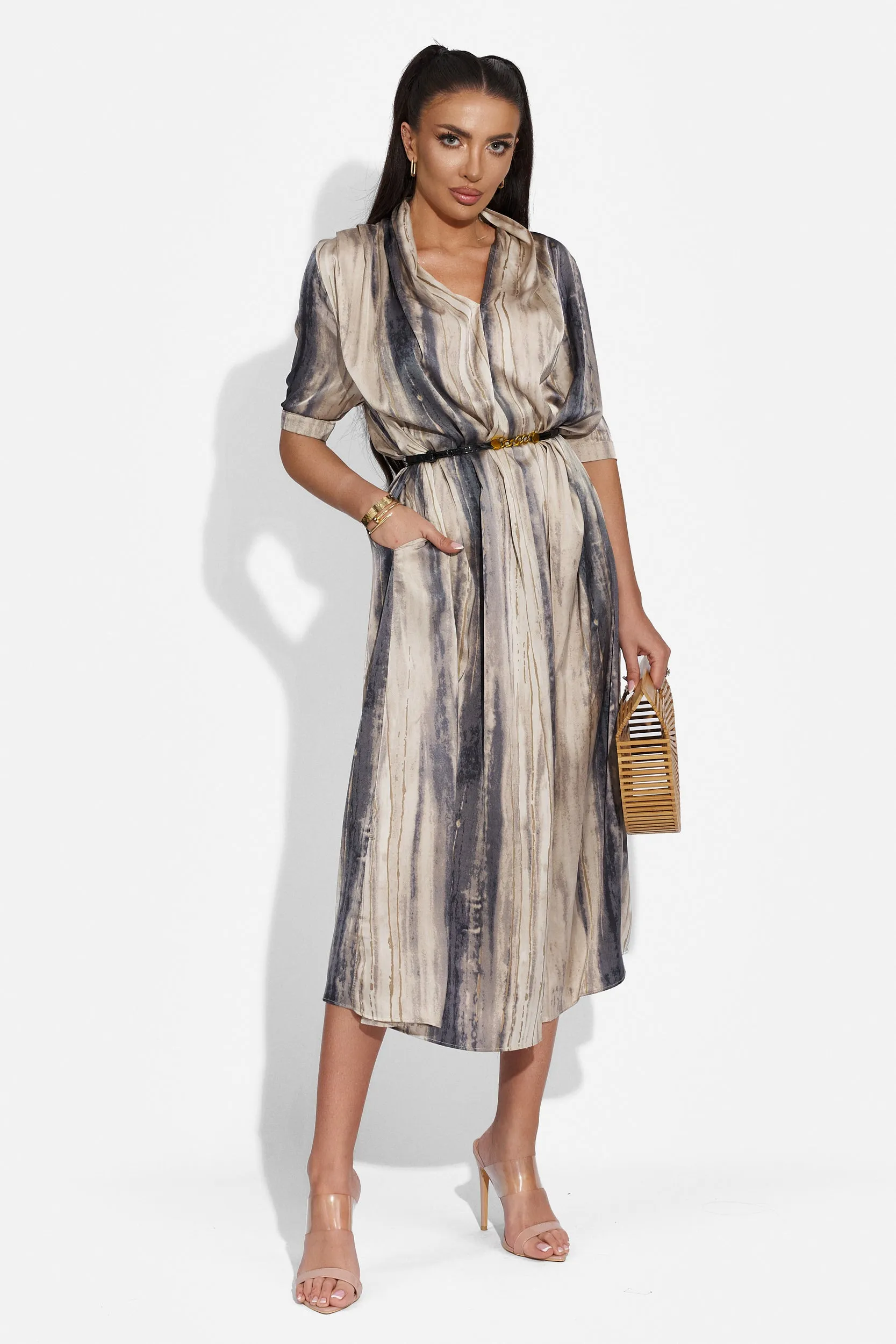 Rochie dama lunga gri Selage Bogas sold by bogas product image thumbnail 5