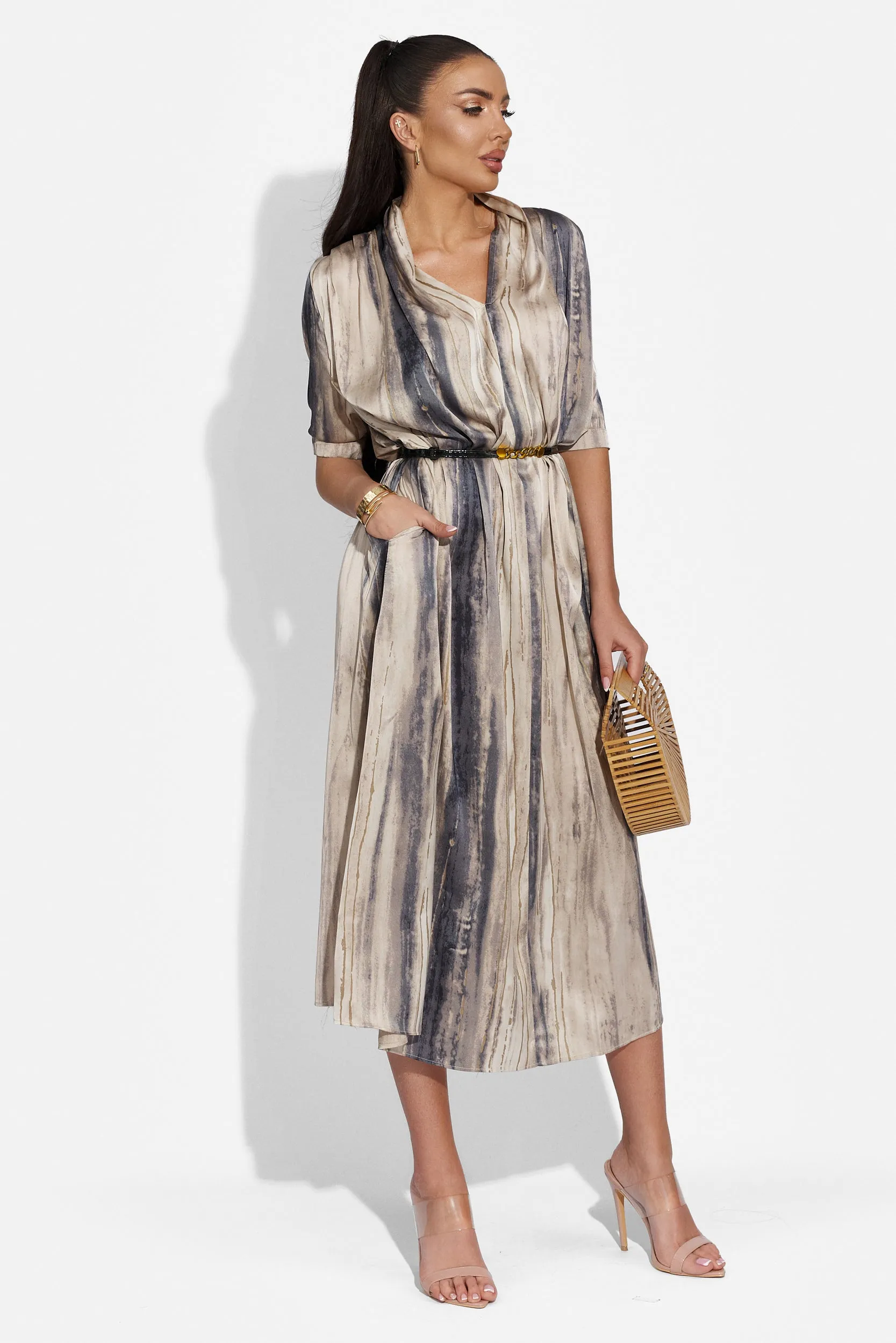 Rochie dama lunga gri Selage Bogas sold by bogas product image thumbnail 3