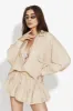 Compleu cu fusta dama casual bej Bestiny Bogas sold by bogas