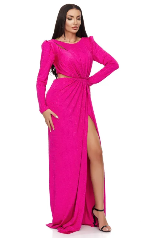 Rochie lunga lycra fucsia Korine Bogas sold by bogas