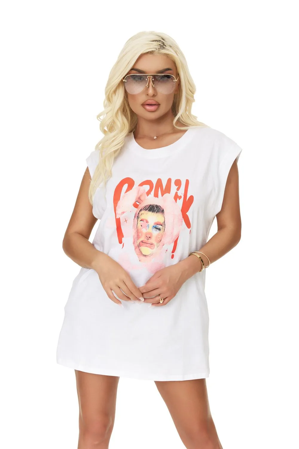 Tricou dama casual alb Logomys Bogas sold by bogas