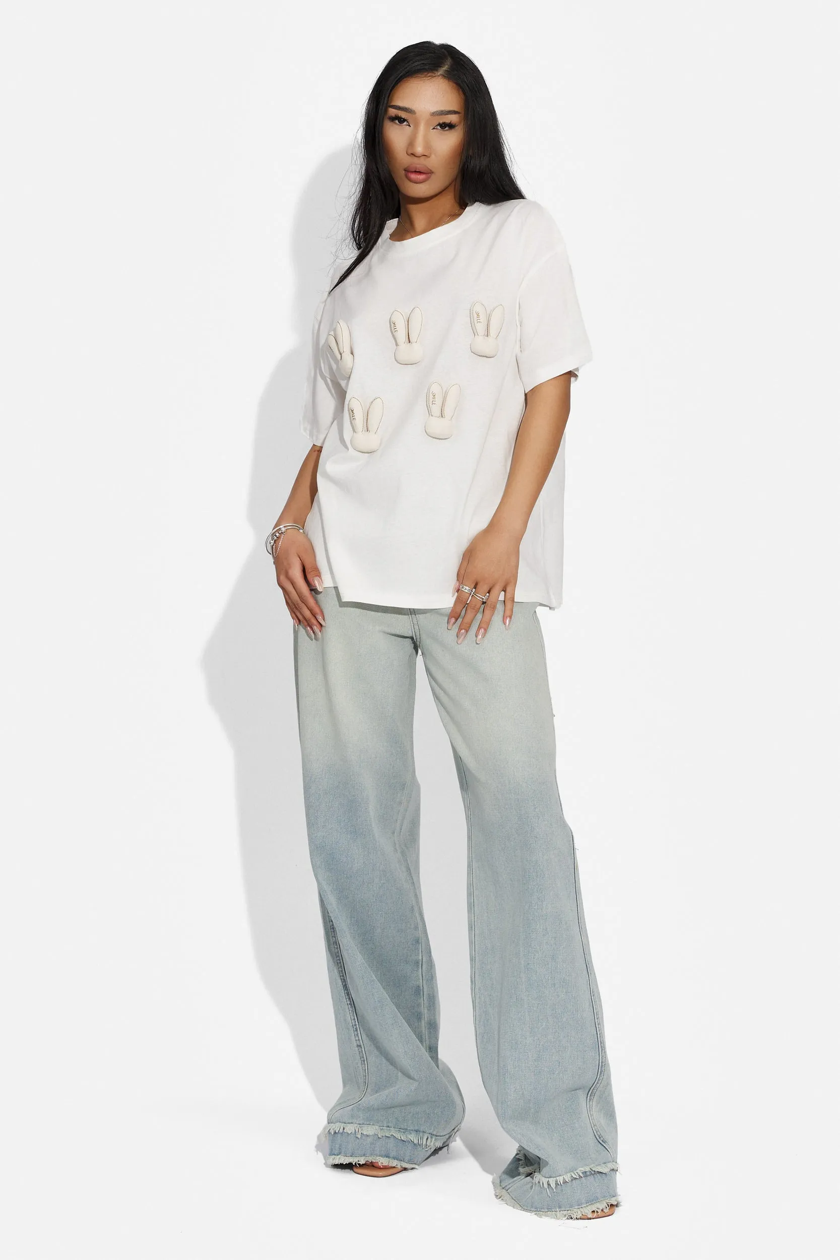 Tricou dama casual alb Monity Bogas sold by bogas product image thumbnail 4