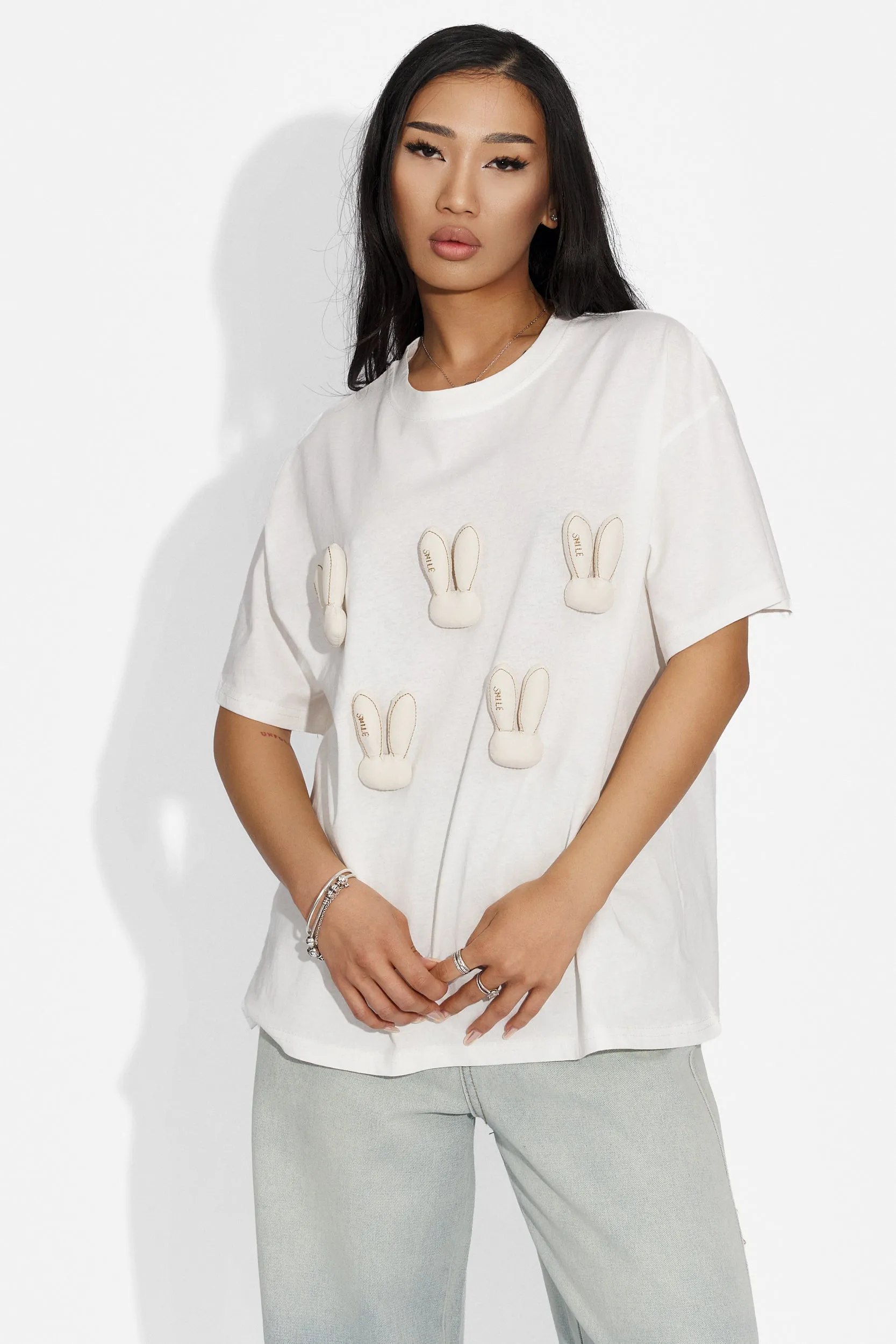 Tricou dama casual alb Monity Bogas sold by bogas