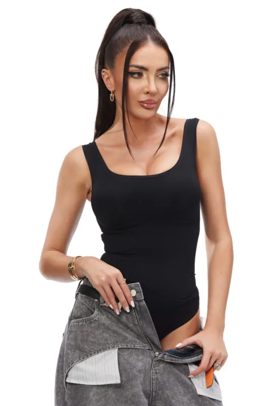 Body dama casual modelator negru Maiex Bogas sold by bogas