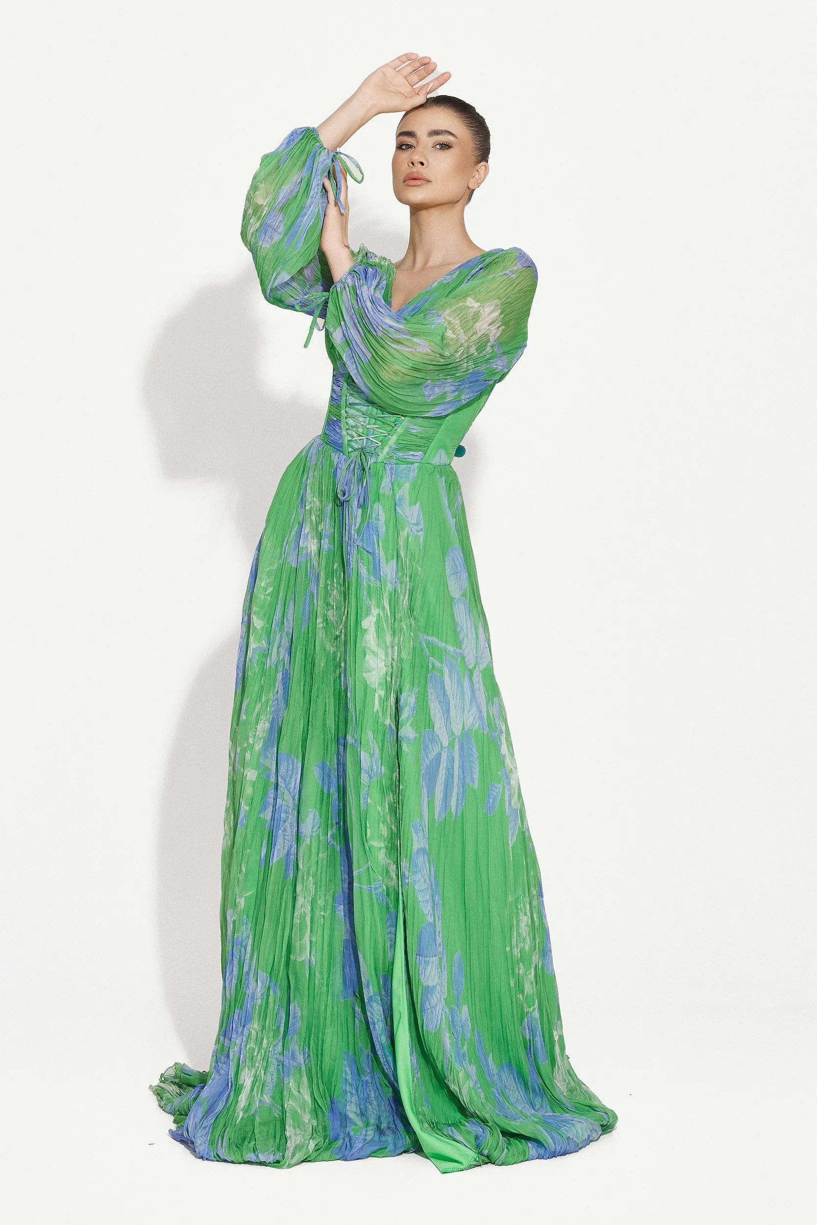 Rochie dama lunga verde Sintia Bogas sold by bogas product image thumbnail 3