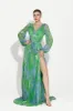 Rochie dama lunga verde Sintia Bogas sold by bogas