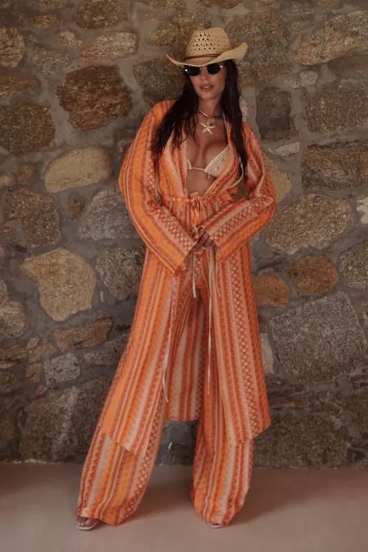 Compleu cu pantaloni portocaliu Simona Bogas sold by bogas