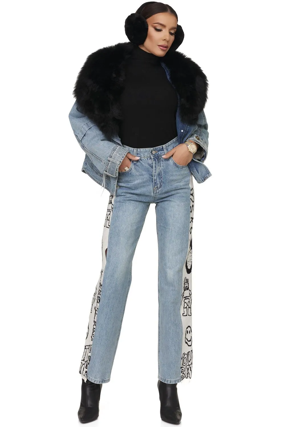 Blugi dama casual bleu Medelia Bogas sold by bogas product image thumbnail 2